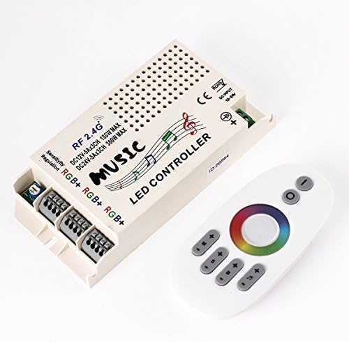 DC12-24V 2.4G RF Touch Remote Control Music RGB Controller for 5050 3528 RGB LED Strip Light Touch Sensitivity Music Controller With RF Wireless Remote