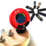Produkt-Bild: broke 620 Clip-Tuner Stimmger&auml;t chromatisch Farbdisplay rot & Gitarrengurt (Nylon) gratis
