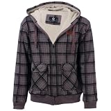 Animal Sutton Men's Deluxe Zip Hoody in Rabbit