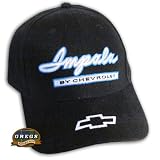 Impala By Chevrolet Hat Cap Black Apparel Clothing by Gregs Automotive LLC
