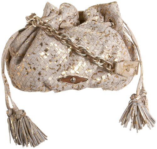 Elliott Lucca Lucca Cross-Body,Gold/White Embossed 