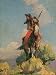 CROW OUTLIER BY WILLIAM HERBERT DUNTON PRINT REPRODUCTION