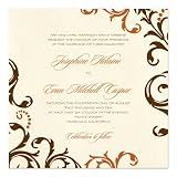 Josie Brown And Harvest On Champagne Wedding Invitations