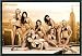 Schöne Frauen Poster und Kunststoff-Rahmen - Penthouse, Bikini-Mädchen Auf Wolkenkratzer (91 x 61cm)
