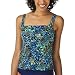 Merona® Women's Tankini Swim Top - Blue/Green/Brown
