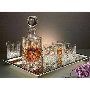 Godinger Dublin 6-Piece Crystal Whiskey Decanter Set