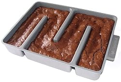 Bakers Edge BEEBP20 Nonstick Edge Brownie Pan