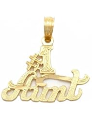 #1 Aunt Charm 14k Gold 18mm
