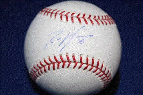 Rich Harden Autographed/Hand Signed Official Rawlings Major League Baseball
