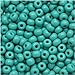 Jablonex Czech Seed Beads 6/0 Green Turquoise Opaque (1 Ounce)