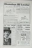 1907 CHAMELEON OIL G.E.R TRAIN WARINGS FURNITURE DINING