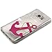 Galaxy Note 5 Case, Note5 Case Protector, MerKuyom® [Pink Anchor Heart] [Clear Transparent] [Flexible Gel] Thin Rubber Soft TPU Case Skin Cover Protector For Samsung Galaxy Note 5 Note5 N920,W/ Stylus