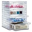 4-Drawer Acrylic Organizer (Clear) (7.25"H x 5.25"W x 4.75"D)