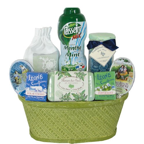 Minty Fresh Gourmet and Spa Gift Basket, Ultimate