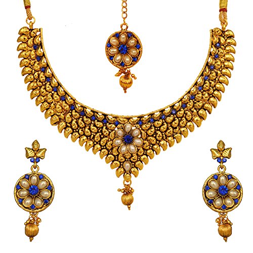 Graykart Meenakari Traditional Design MangTikka Set For Women