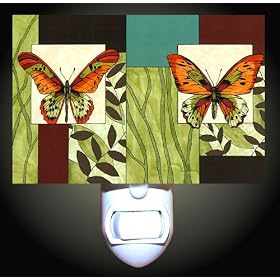 Butterfly Botanical Decorative Night Light