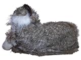 Happy Feet - Gray & White Cat - Animal Slippers