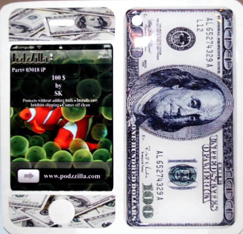 One Hundred Dollor Bill ipod itouch Silicon Skin Cover