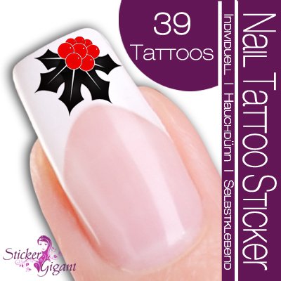 Nail Tattoo Sticker Weihnachten - Winterbeere Preisvergleich