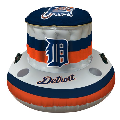 Detroit Tigers MLB Beach/Pool Inflaitable Floating Cooler (49x20