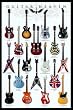 Guitar Heaven Chart of Famous Guitars Music Poster Print - 24x36 Collections Poster Print, 24x36 Poster Print, 24x36