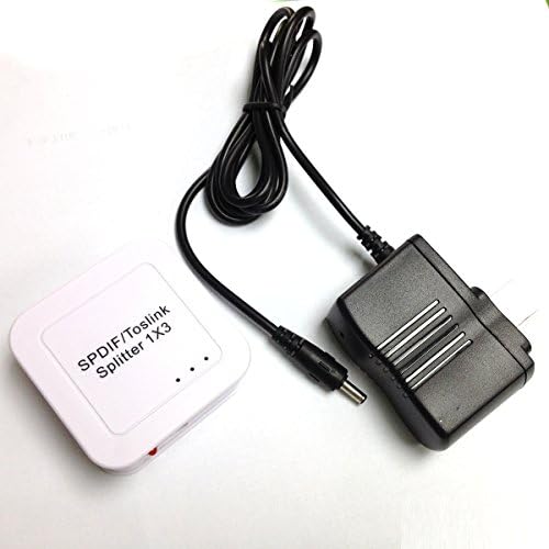 Goldiger 100v-240v Spdif/toslink Digital Optical Audio Splitter 1x3