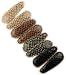 8pcs Snake Skin Barrettes, 2 wide, Hair Accessories