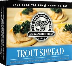 Alaska Smokehouse Trout Spread Serving  Design, 3.5 Ounce Boxes (Pack of 6)