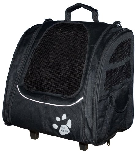 Pet Gear I-GO2 Traveler Roller Backpack, Black