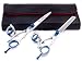 Suvorna Ador 6.25" Professional Barber Razor Edge Hair Cutting Shears / Scissors Set (2 Pcs)