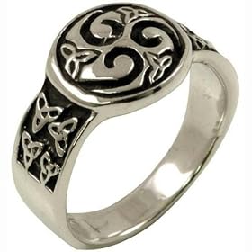 Triple Spiral - Sterling Silver Ring by 