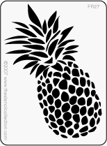 The Stencil Collection Pineapple Embossing Brass 