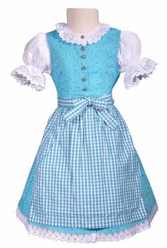 Produkt-Bild: BEA KINDERDIRNDL DIRNDL M&Auml;DCHEN TRACHTENSET ISAR-TRACHTEN 3 TLG. T&Uuml;RKIS