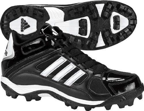 adidas Men's Destroy MD Mid Football Cleat,Black/White/Metallic Silver,10 M US adidas Men's Destroy MD Mid Football Cleat,Black/White/Metallic Silver,10 M US