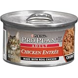 Pro Plan Canned Cat Food, Adult Chunky Chicken Entrée (Pack of 24 3 Ounce Cans)