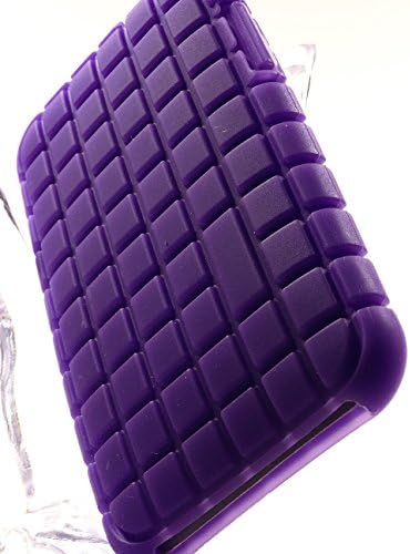 Shockwize (Tm) Showcase Series Apple iPod Touch 2nd 3rd Generation Grid Grip Flexible Silicone Skin Protector Cover Case Shock Absorbing Flex Hybrid (Touch 2 & 3) A1288 A1318 (Grid Grip Purple)