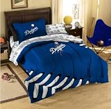 LA Dodgers MLB Twin Comforter, Sheets & Sham (5 Piece Bed In A Bag)