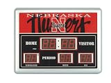 Nebraska Cornhuskers Scoreboard Clock Thermometer 14x19 - NCAA College Athletics Fan Shop Sports Team Merchandise