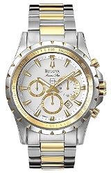 Bulova Men's Two Tone Marine Star Chronograph Watch 98B014