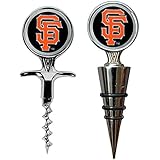 MLB San Francisco Giants Cork Screw and Wine Bottle Topper Set