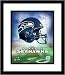 Seattle Seahawks Team Logo and Helmet Collage Framed 8x10 Photograph