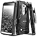 Evocel New Generation Series Phone Case Compatible with LG Leon, LG Tribute 2 (LS665), LG Destiny L21G, LG Power L22C, LG Risio with Belt Clip Holster and Kickstand, Black