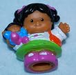 Fisher Price Little People Africian American Girl Holding Doll