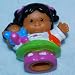 Fisher Price Little People Africian American Girl Holding Doll