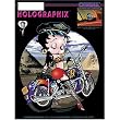 Biker Betty Boop Holographic Decal