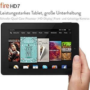 Fire HD 7, 17,2 cm (7 Zoll), HD-Display, WLAN, 8 GB  (Schwarz) - mit Spezialangeboten