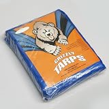 16' X 20' Blue Multi-Purpose 6-mil Waterproof Poly Tarp Shade Cover 16x20 Tarpaulin by Grizzly Tarps