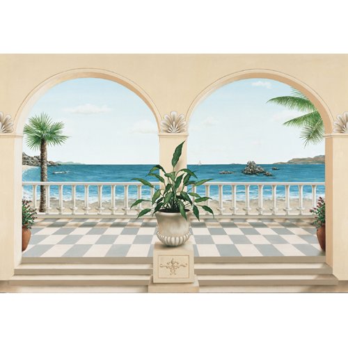 Tapeten - Fototapeten Terrasse Provencale (in 366 cm x 254 cm)