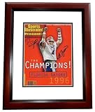 1996 Florida Gators Championship QB Danny Wuerffel and Coach Steve Spurrier Dual Autographed Commemorative Sports Illustrated - MAHOGANY CUSTOM FRAME