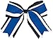 Jumbo 3 Color Hair Bow Royal